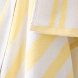 Bianca Reversible Stripe 600gsm Cotton Jacquard Towels - Yellow - Reversible Jacquard Yellow Towels
