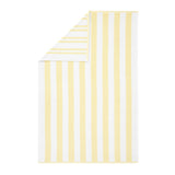 Bianca Reversible Stripe 600gsm Cotton Jacquard Towels - Yellow - Reversible Jacquard Yellow Towels