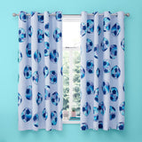 Catherine Lansfield Tie Dye Football Kids Eyelet Curtains Polycotton - Tie Dye Football Curtain