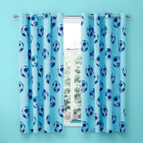 Catherine Lansfield Tie Dye Football Kids Eyelet Curtains Polycotton - Tie Dye Football Curtain