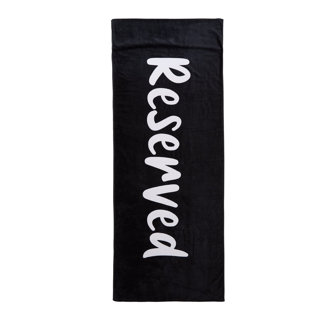 Catherine Lansfield Reserved Sun Lounger Towel Beige Beach Towel - Reserved Beach Towel
