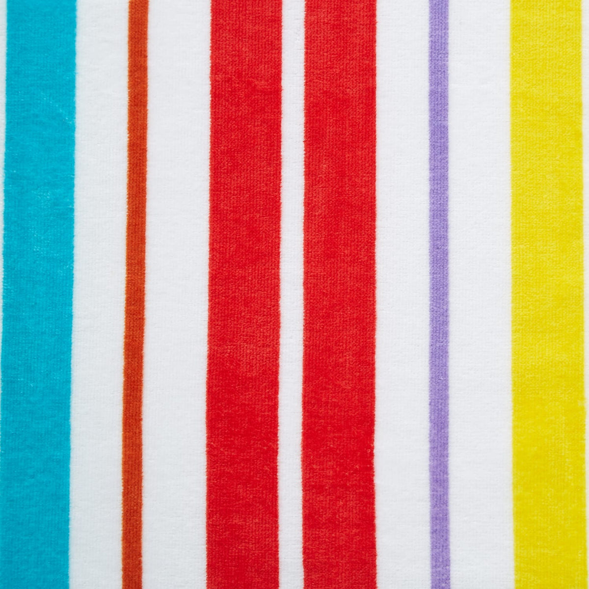 Catherine Lansfield Rainbow Stripe Sun Lounger Beach Towel - Rainbow Stripe Beach Towel