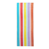 Catherine Lansfield Rainbow Stripe Sun Lounger Beach Towel - Rainbow Stripe Beach Towel