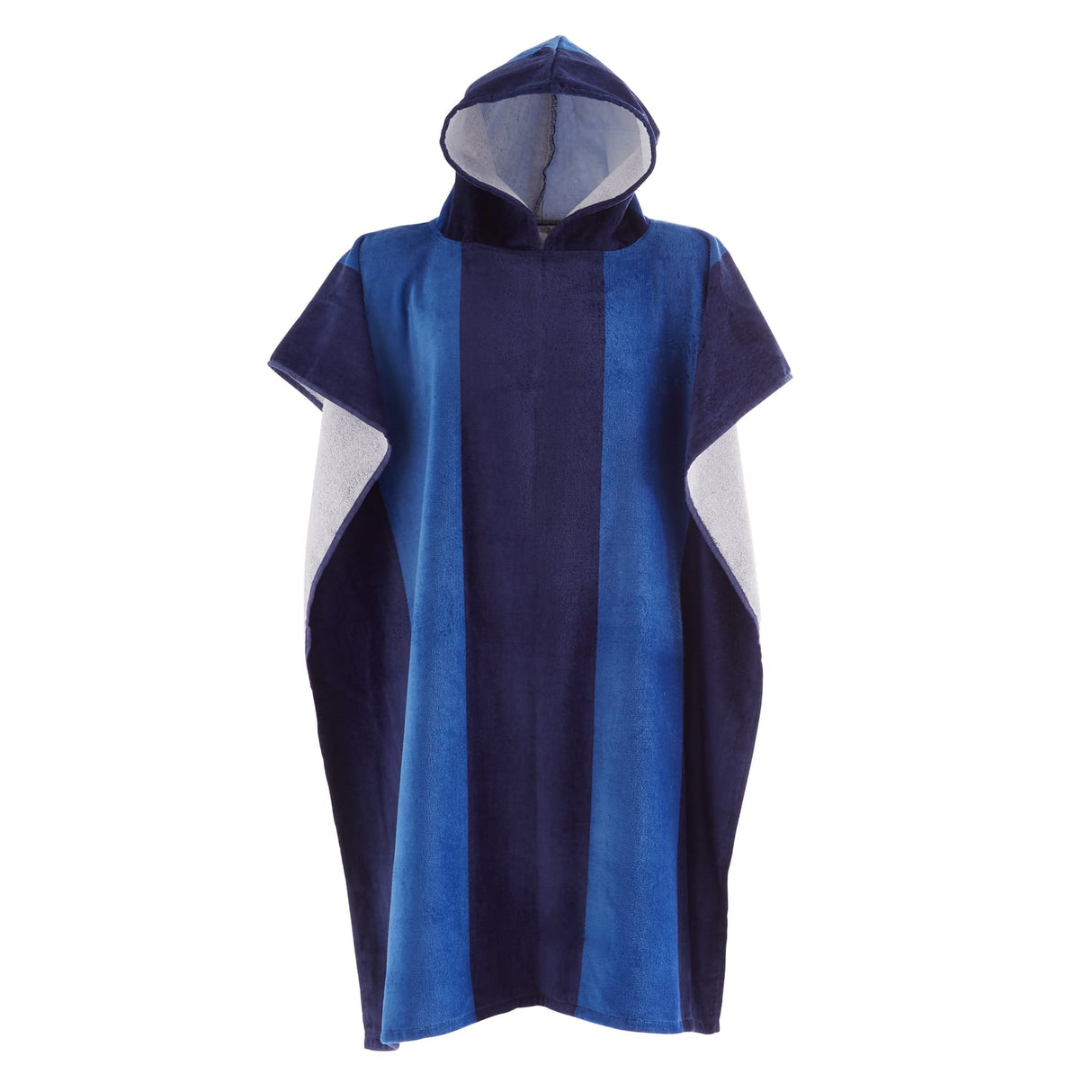Catherine Lansfield Striped Hooded Towel Poncho Beach Towel - Stripe Hooded Poncho