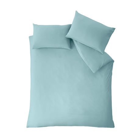 Catherine Lansfield So Soft Non Iron Duvet Cover Set - Easy So Soft Easy Iron Duck Egg Duvet Set