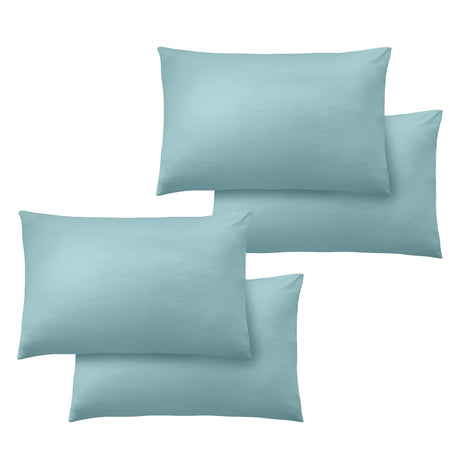 Catherine Lansfield So Soft Non Iron Pillowcases - Easy So Soft Easy Iron Duck Egg Pillowcase 4 Pack
