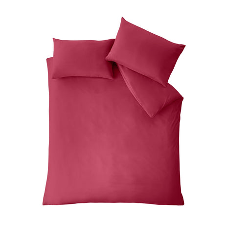 Catherine Lansfield So Soft Non Iron Duvet Cover Set - Easy So Soft Easy Iron Hot Pink Duvet Set