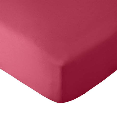 Catherine Lansfield So Soft Non Iron 30cm Deep Fitted Sheet - Easy So Soft Easy Iron Hot Pink Fitted Sheet