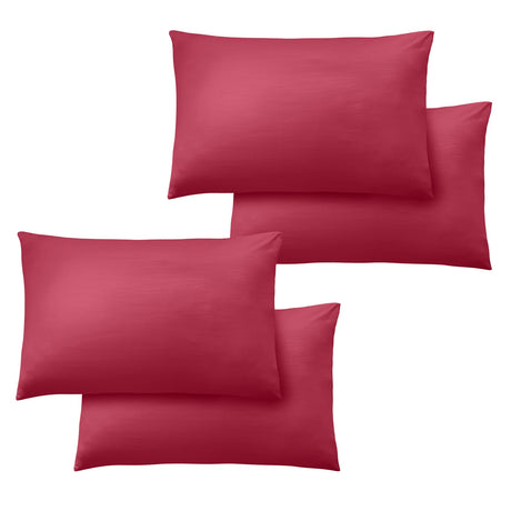 Catherine Lansfield So Soft Non Iron Pillowcases - Easy So Soft Easy Iron Hot Pink Pillowcase 4 Pack