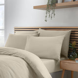 Catherine Lansfield So Soft Non Iron 30cm Deep Fitted Sheet - Easy So Soft Easy Iron Natural