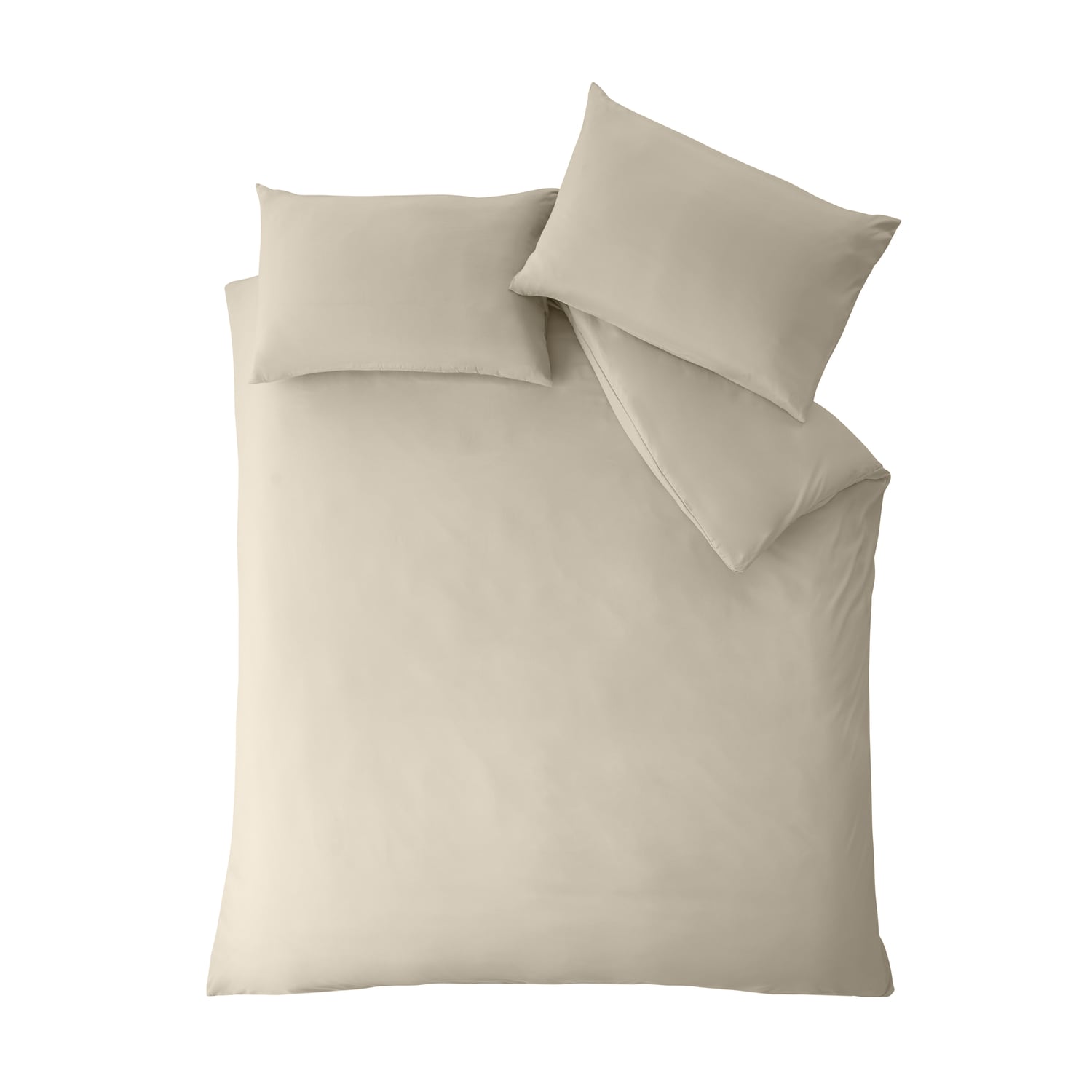 Catherine Lansfield So Soft Non Iron 30cm Deep Fitted Sheet - Easy So Soft Easy Iron Natural