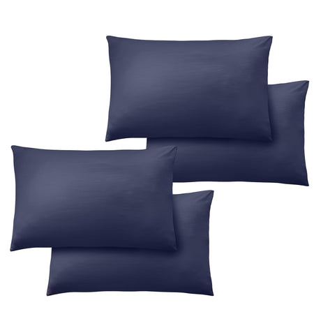 Catherine Lansfield So Soft Non Iron Pillowcases - Easy So Soft Easy Iron Navy Pillowcase 4 Pack