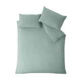 Catherine Lansfield So Soft Non Iron Duvet Cover Set - So Soft Non Iron Green Duvet Set