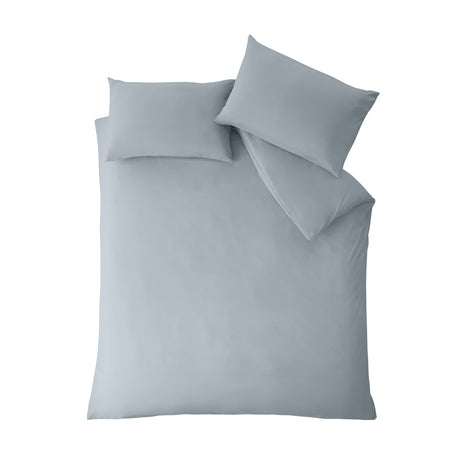 Catherine Lansfield So Soft Non Iron Duvet Cover Set - So Soft Non Iron Slate Grey Duvet Set