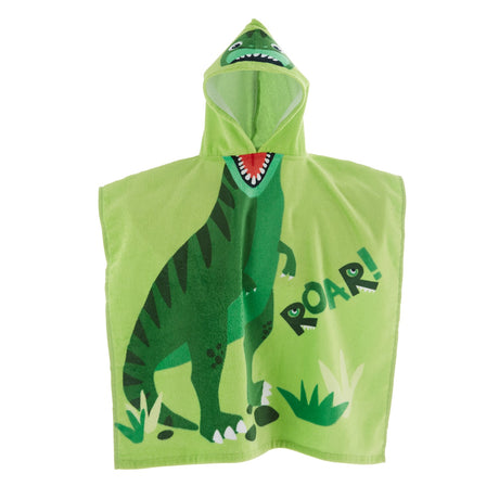 Catherine Lansfield Dinosaur Kids Hooded Towel Poncho - Dinosaur Hooded Poncho