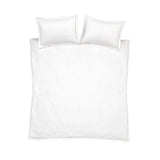 Bianca Oxford Lace Trim Cotton Duvet Cover Set - White image 6