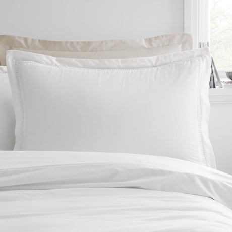Bianca Fine Linens Oxford Lace Trim Duvet Cover Set - Oxford Lace Duvet Set