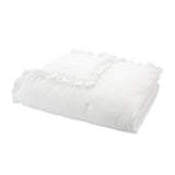 Bianca Soft Washed Frill Bedspread Beige 220cm x 230cm - Soft Washed Frill Bedspread White