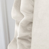 Catherine Lansfield So Soft Double Frill Filled Cushion 43cm x 43cm - Velvet Touch Double Frill Cushion Cream