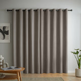 Catherine Lansfield Wilson Blackout Thermal Door Curtain Panel - Grey - Wilson Curtains Grey