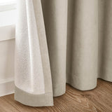 Catherine Lansfield Wilson Blackout Thermal Door Curtain Panel - Natural - Wilson Curtains Natural