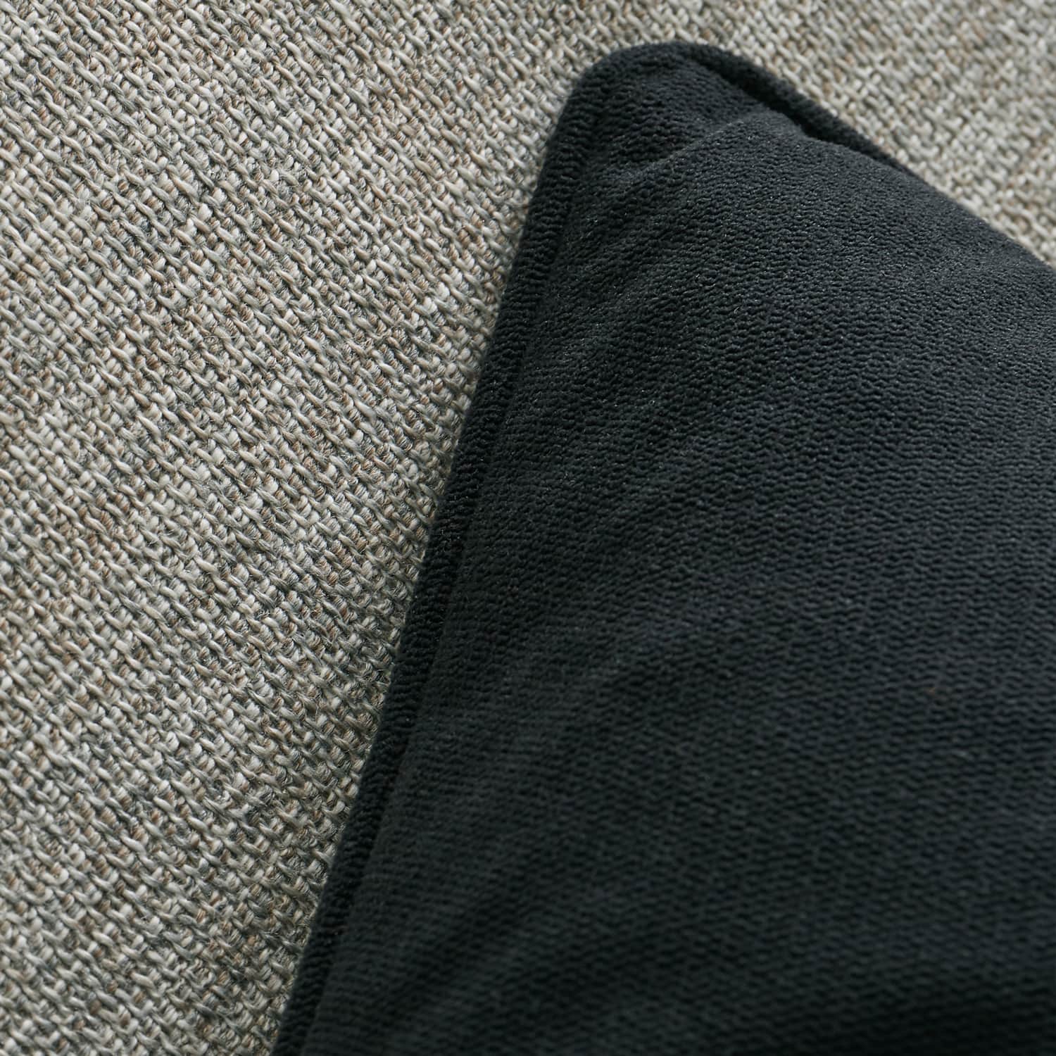 Catherine Lansfield Wilson Check Filled Cushion 45cm x 45cm - Black - Wilson Velvet Cushion Black