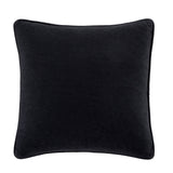 Catherine Lansfield Wilson Cushion Cover 45cm x 45cm - Wilson Velvet Cushion Black