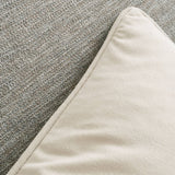 Catherine Lansfield Wilson Cushion Cover 45cm x 45cm - Wilson Velvet Cushion Natural