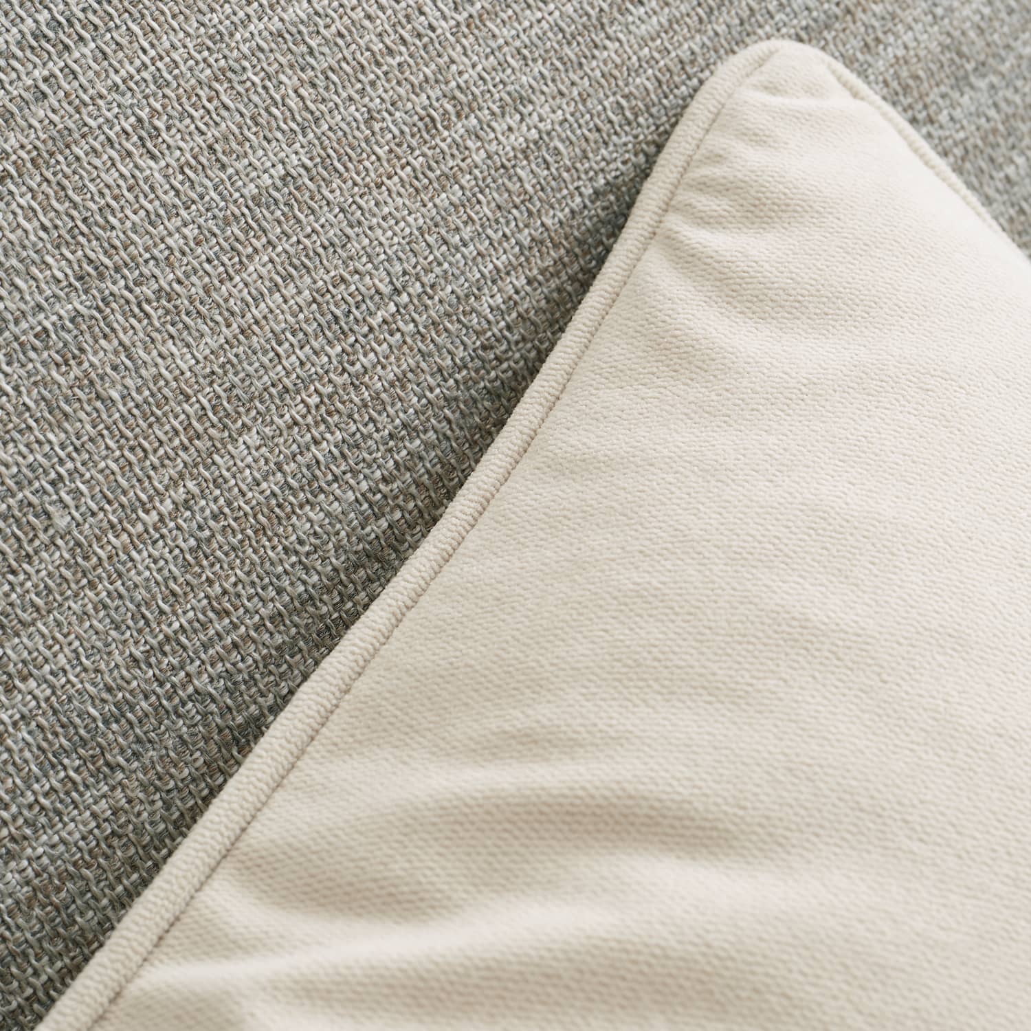 Catherine Lansfield Wilson Check Filled Cushion 45cm x 45cm - Natural - Wilson Velvet Cushion Natural