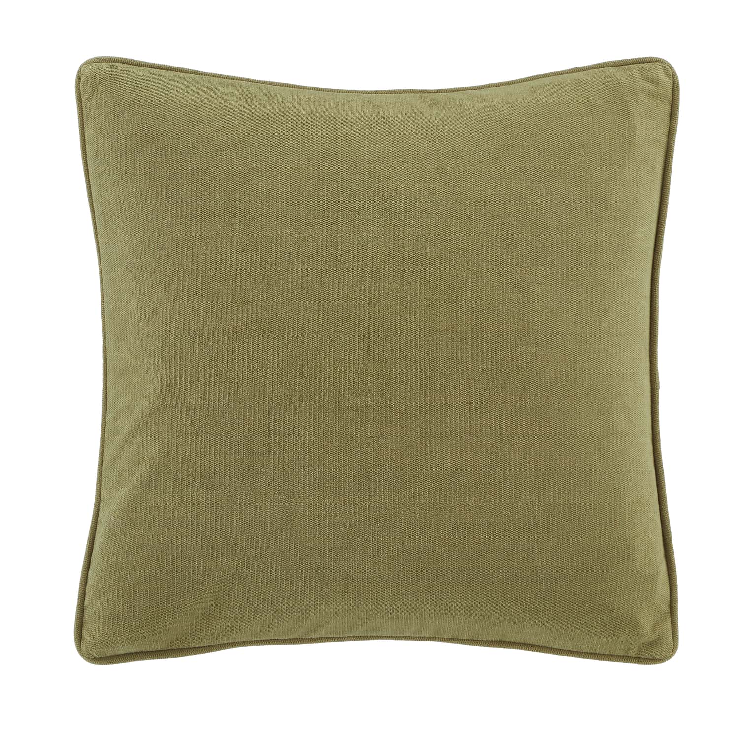 Catherine Lansfield Wilson Check Filled Cushion 45cm x 45cm - Green - Wilson Velvet Cushion Olive