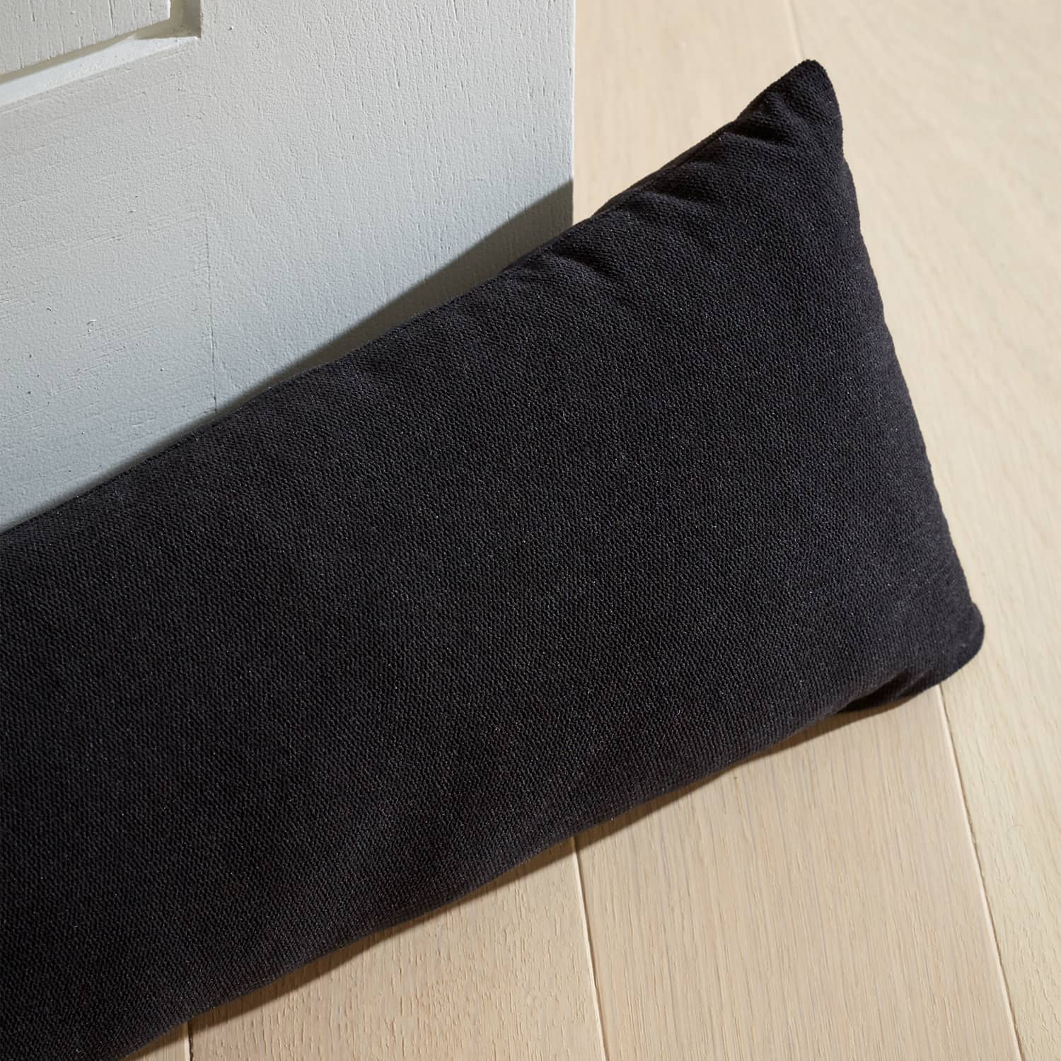 Catherine Lansfield Wilson Cosy Draught Excluder - Wilson Velvet Draught Excluder Black
