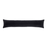 Catherine Lansfield Wilson Cosy Draught Excluder - Wilson Velvet Draught Excluder Black