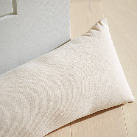 Catherine Lansfield Wilson Cosy Draught Excluder - Wilson Velvet Draught Excluder Natural