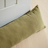 Catherine Lansfield Wilson Cosy Draught Excluder - Wilson Velvet Draught Excluder Olive Green