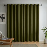 Catherine Lansfield Wilson Blackout Thermal Eyelet Curtains - Yellow - Wilson Blackout Curtains Olive