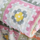 Catherine Lansfield Crochet Print Throw – Pink – 130cm x 170cm - Crochet Print Throw