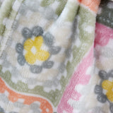 Catherine Lansfield Crochet Print Throw – Pink – 130cm x 170cm - Crochet Print Throw