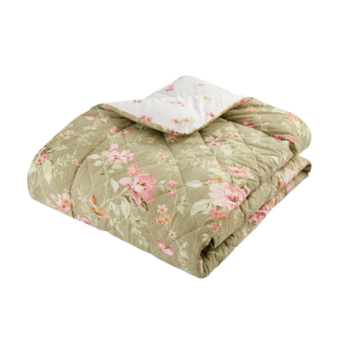 Catherine Lansfield Bridgerton Penelope Floral Bedspread 200cm x 200cm - Cream - Penelope Floral Bedspread