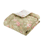Catherine Lansfield Bridgerton Penelope Floral Bedspread 200cm x 200cm - Cream - Penelope Floral Bedspread