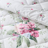 Catherine Lansfield Bridgerton Penelope Floral Bedspread 200cm x 200cm - Cream - Penelope Floral Cream Bedspread