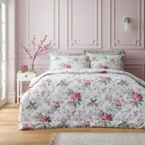 Catherine Lansfield Bridgerton Penelope Floral Bedspread 200cm x 200cm - Cream - Penelope Floral Cream Bedspread