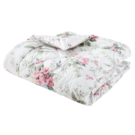 Catherine Lansfield Bridgerton Penelope Floral Bedspread - Penelope Floral Cream Bedspread