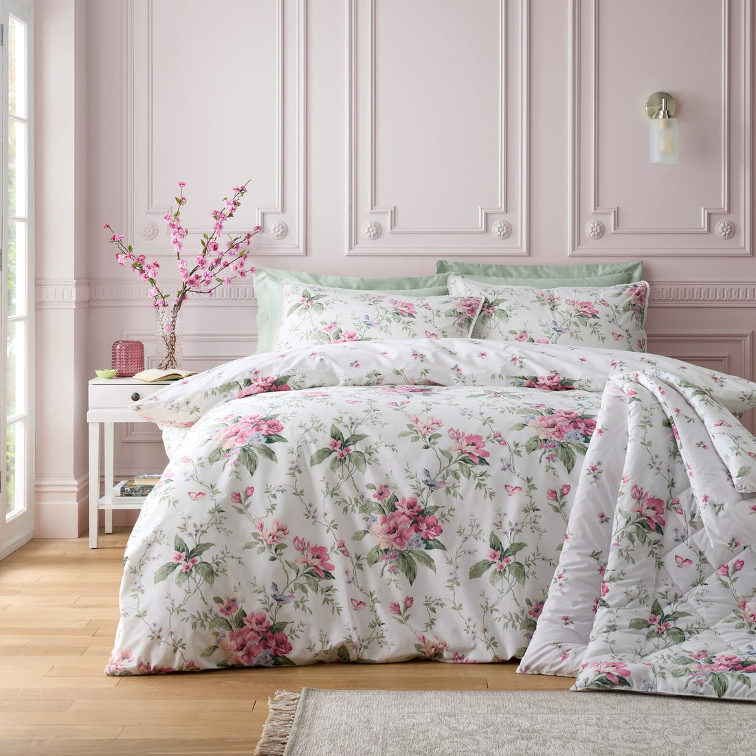 Catherine Lansfield Bridgerton Penelope Floral Duvet Cover Set - Cream