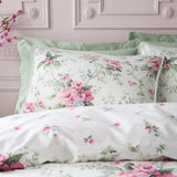 Catherine Lansfield Bridgerton Penelope Floral Duvet Cover Set - Cream - Penelope Floral Cream Duvet Set