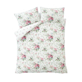 Catherine Lansfield Bridgerton Penelope Floral Duvet Cover Set - Cream - Penelope Floral Cream Duvet Set