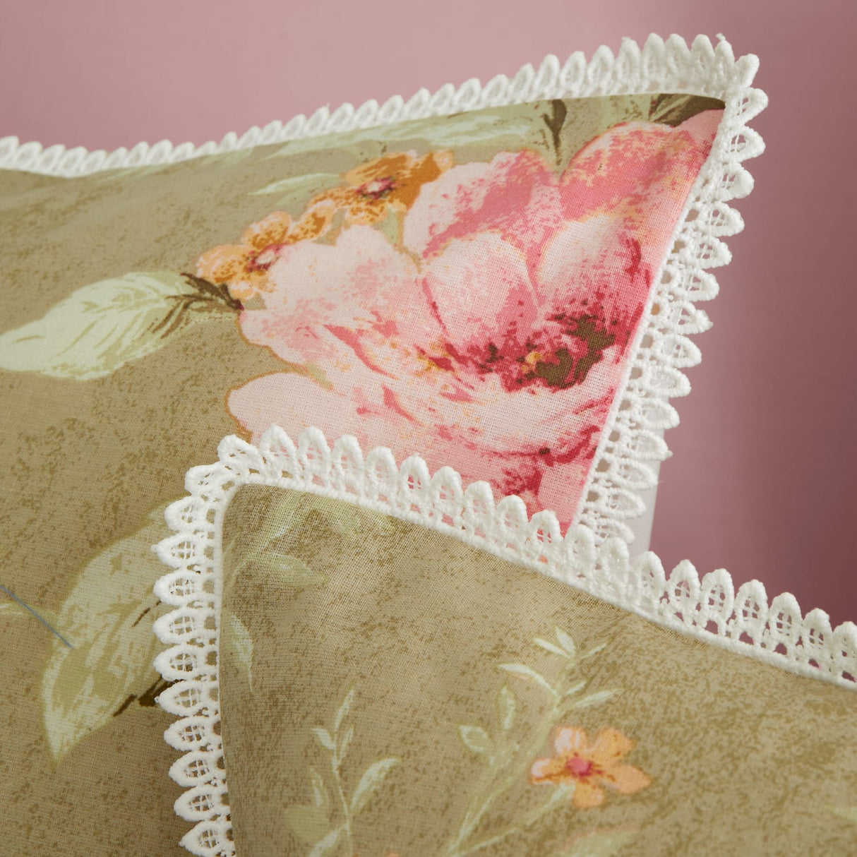 Catherine Lansfield Bridgerton Penelope Floral Duvet Cover Set - Cream - Penelope Floral Duvet Set