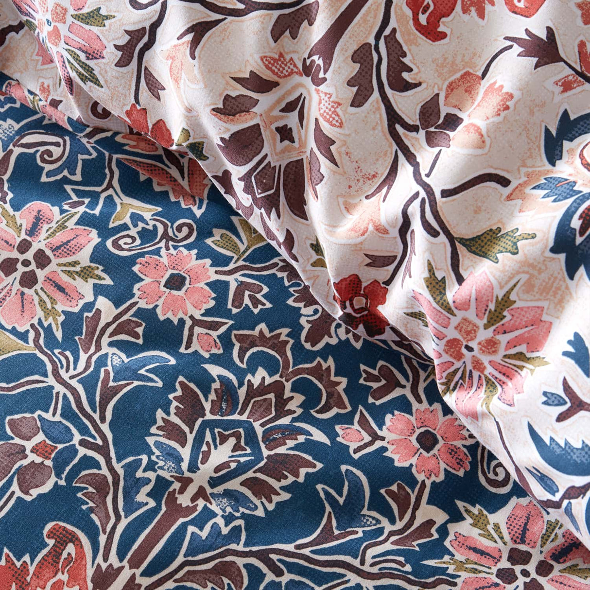 Pineapple Elephant Keera Floral Duvet Cover Set - Keera Floral Duvet Set Navy