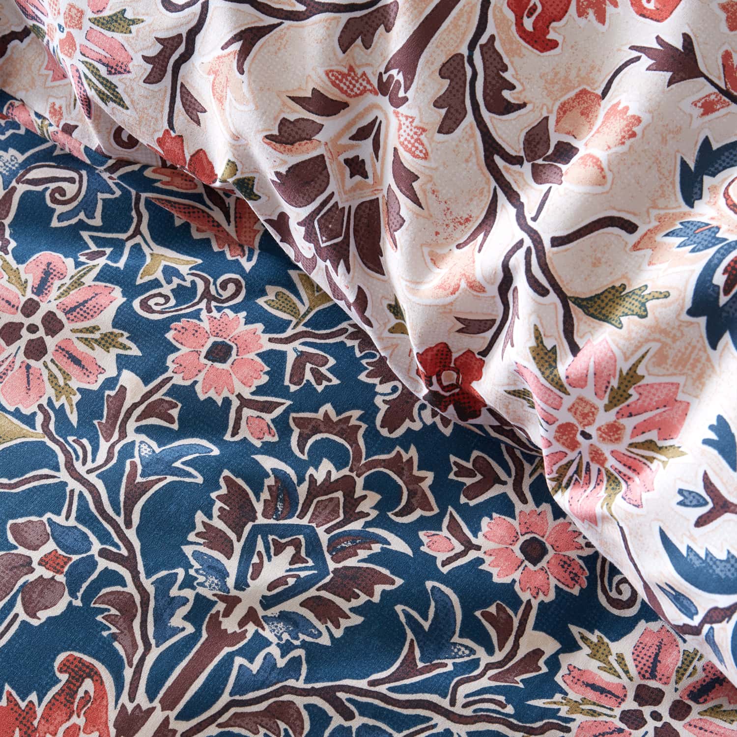 Pineapple Elephant Keera Floral Duvet Cover Set - Keera Floral Duvet Set Navy
