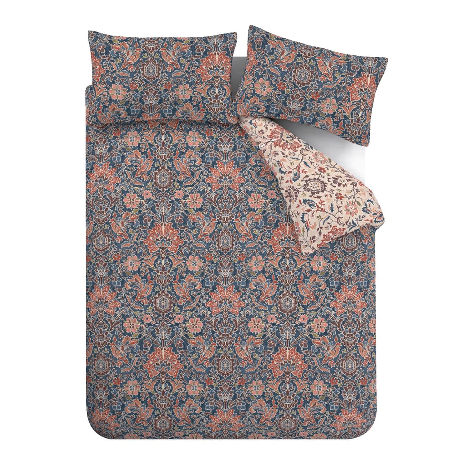 Pineapple Elephant Keera Floral Duvet Cover Set - Keera Floral Duvet Set Navy