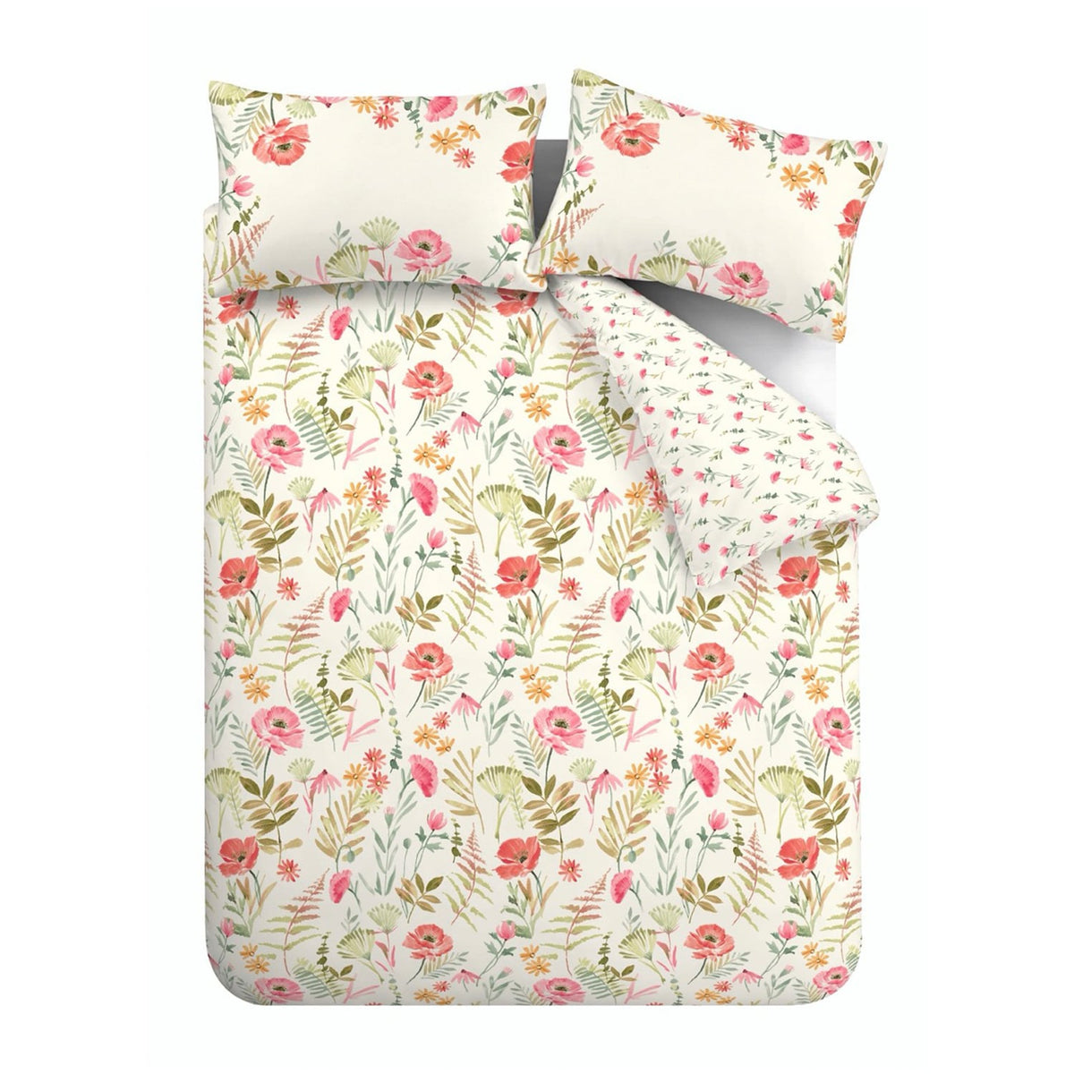 Catherine Lansfield Ella Poppy Floral Duvet Cover Set - Ella Poppy Duvet Set